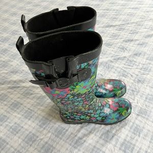Womens Capelli New York Tall Sporty Solid Rain Boots - Designed